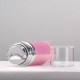 Pink Acrylic Cosmetics Bottle with Double Airless Pump